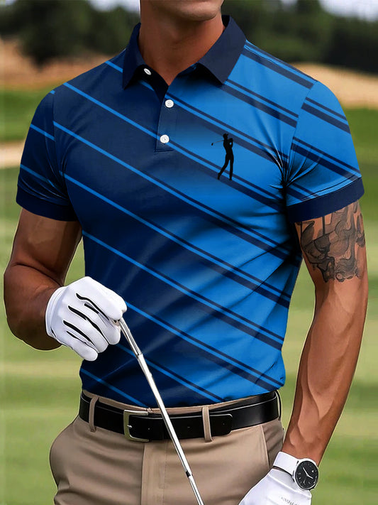 Ανδρικά γκολφ Γκολφ Τέχνης Εκτύπωση περιστασιακή επιχείρηση Polo πουκάμιση