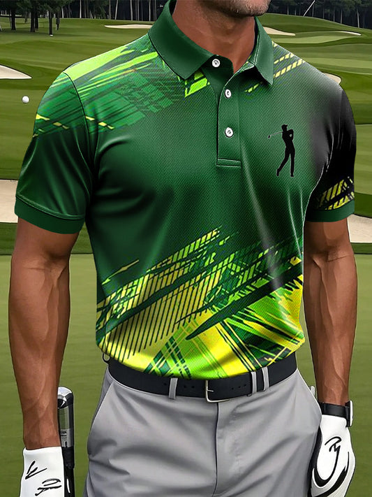 Ανδρικά Retro Αφηρημένη Γκράφιτι Τέχνη Εκτύπωση περιστασιακή επιχείρηση Polo πουκάμιση