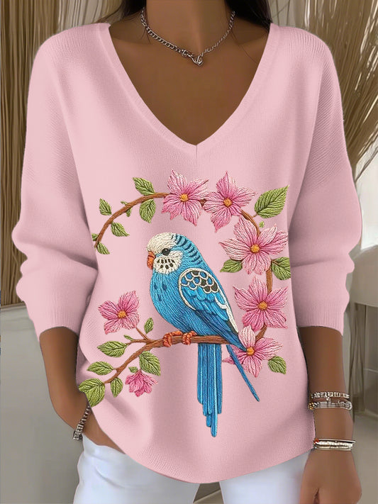 Γυναικείο πτηνό και ανθοπωλείο V-Heck top.