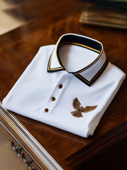 Ανδρικά Vintage διακοπές επιχειρήσεων Καθαρή πόλο πουκάμιση