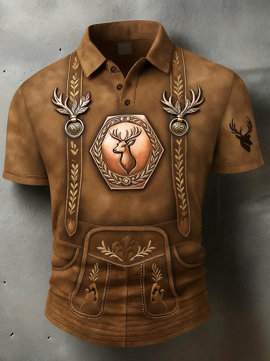 Ανδρικά Vintage διακοπές επιχειρήσεων Καθαρή πόλο πουκάμιση