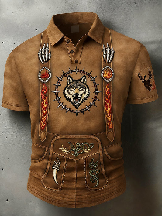 Ανδρικά Vintage διακοπές επιχειρήσεων Καθαρή πόλο πουκάμιση