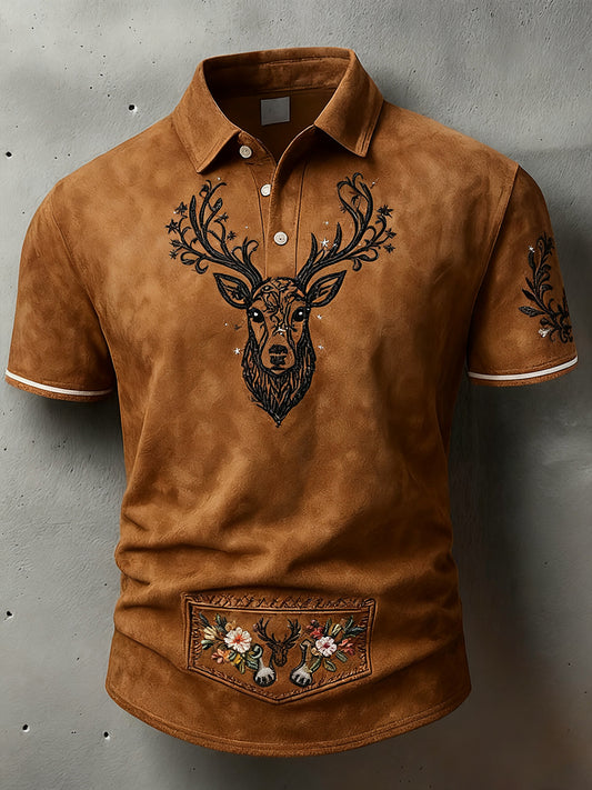 Ανδρικά Vintage διακοπές επιχειρήσεων Καθαρή πόλο πουκάμιση