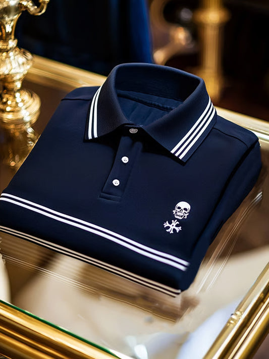 Ανδρικά Vintage διακοπές επιχειρήσεων Καθαρή πόλο πουκάμιση