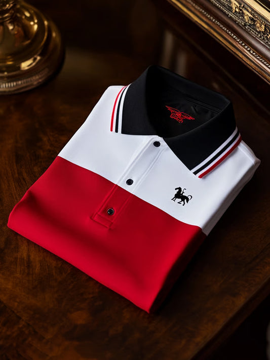 Ανδρικά Vintage διακοπές επιχειρήσεων Καθαρή πόλο πουκάμιση