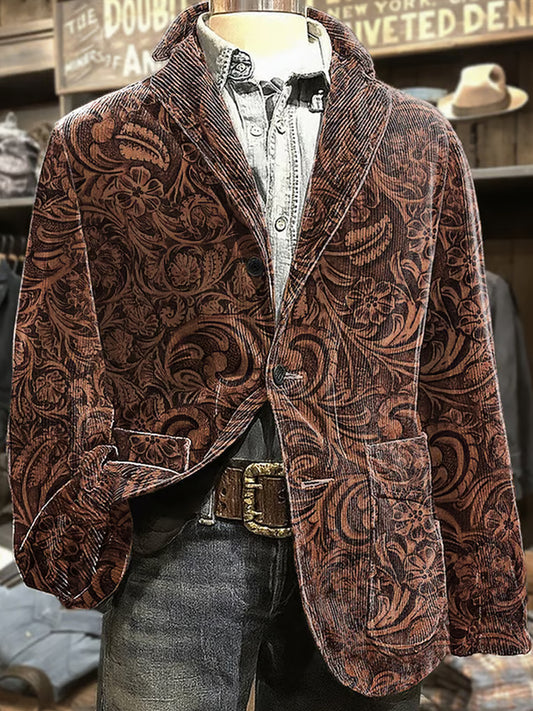 Ανδρικά Retro Αφηρημένη Τέχνη Εκτύπωση επιχειρηματικό στυλ Καθαρό σακάκι κουστούμια