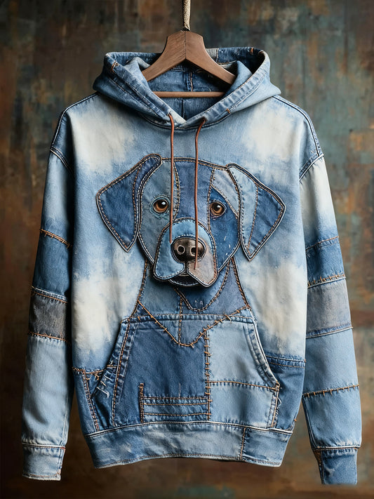 Unisex ζωική τέχνη εκτύπωση Casual Vintage Hoodie Hoodie