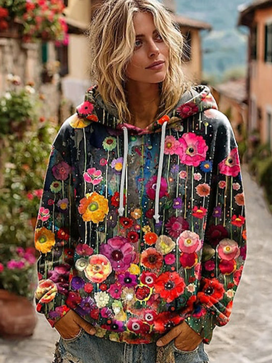 Γυναικείο Vintage Bohemian Patchwork λουλούδια περίπτωση κουκούλας
