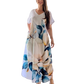 👗 Τυπωμένο φόρεμα με κοντό μανίκι