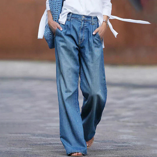 ✨2025 Νέα Συλλογή - Premium Γυναικεία Casual Τζιν Jeans | Ανθεκτικό Denim με Εξαιρετική Πλύση