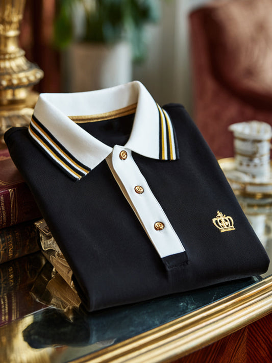 Retro Classic Royal Crest επιχειρηματίες Πόλο πουκάμισο
