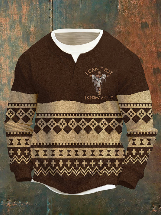 Ανδρική τέχνη πίστη τυχαία ψεύτικο δύο τεμάχια