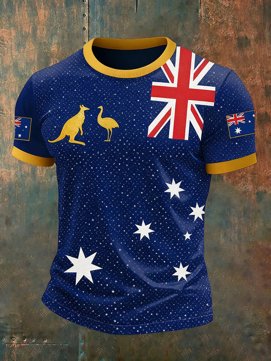 Ανδρικά Retro Αυστραλία Καθαρό T-Shirt