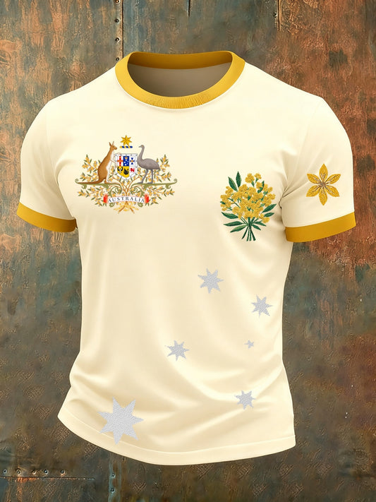 Ανδρικά Retro Αυστραλία Καθαρό T-Shirt
