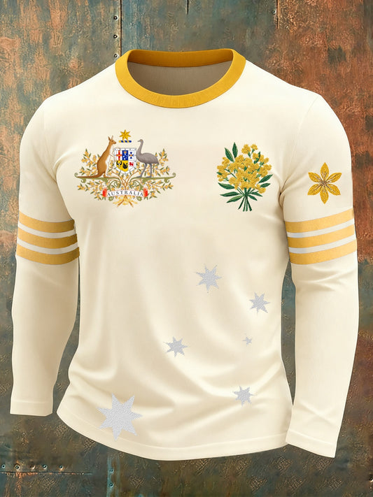 Ανδρικά Retro Αυστραλία Καθαρό T-Shirt