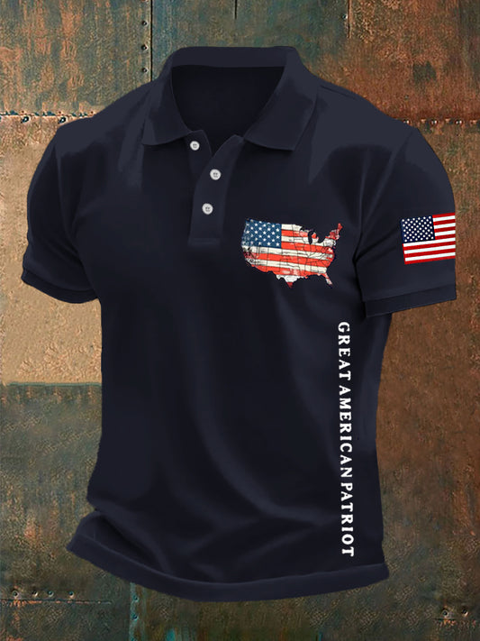 Ανδρική Vintage Charlie Kirk αμερικανική σημαία εκτύπωση