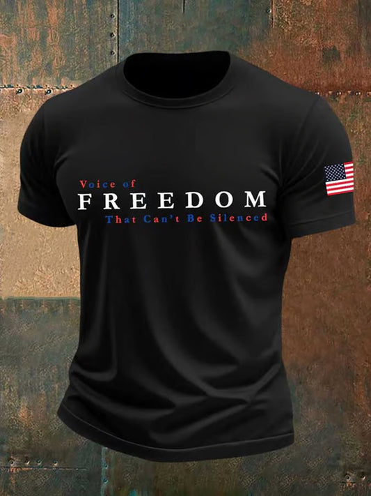 Ανδρικό σημείο γυρισμού Charlie Kirk ΗΠΑ Trump Αναμνηστικό T-Shirt