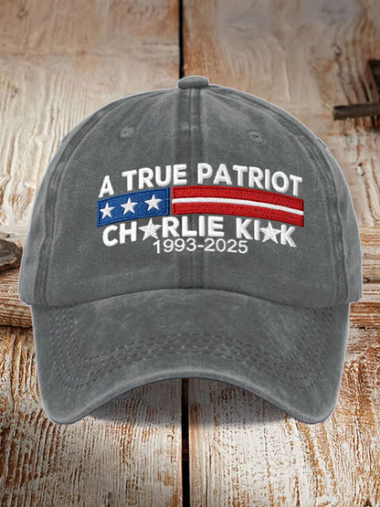 Unisex σημείο στροφής ΗΠΑ Trump Charlie Kirk Αναμνηστικό εκτύπωμα Slouch Hat
