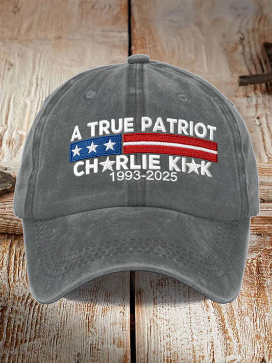 Unisex σημείο στροφής ΗΠΑ Trump Charlie Kirk Αναμνηστικό εκτύπωμα Slouch Hat