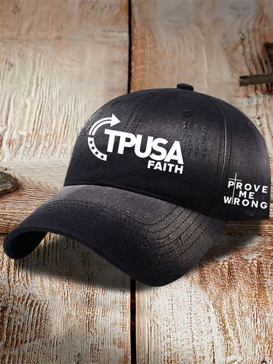 Unisex σημείο στροφής ΗΠΑ Trump Charlie Kirk Αναμνηστικό εκτύπωμα Slouch Hat