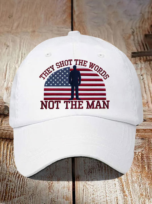 Unisex σημείο στροφής ΗΠΑ Trump Charlie Kirk Αναμνηστικό εκτύπωμα Slouch Hat