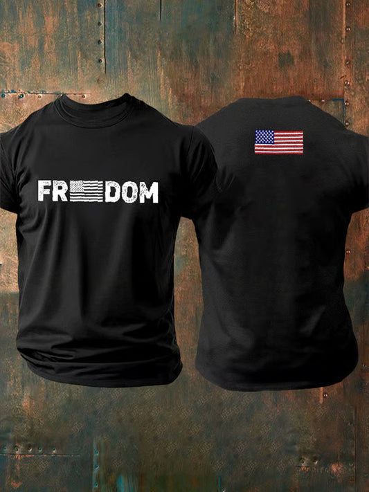 Ανδρικό σημείο γυρισμού Charlie Kirk ΗΠΑ Trump Αναμνηστικό T-Shirt