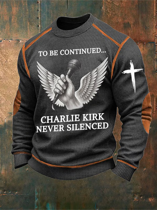 Ανδρικό σημείο στροφής Charlie Kirk Κοντό μανίκι Αναμνηστικό μούστος