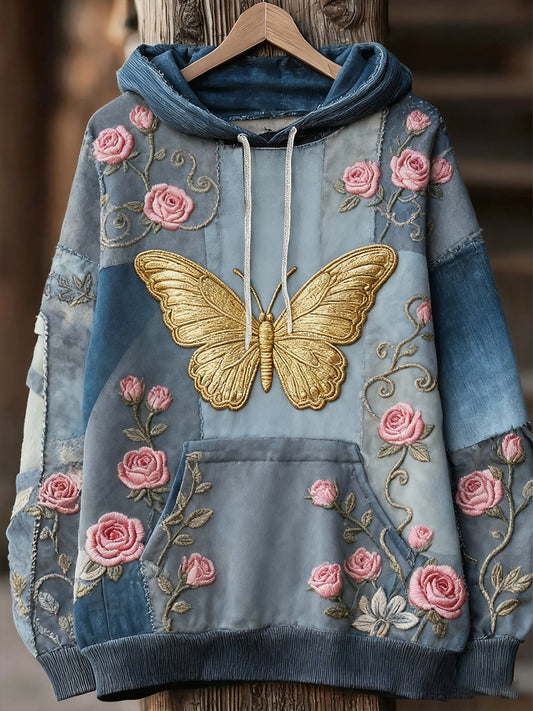 Unisex ζωική τέχνη εκτύπωση Casual Vintage Hoodie Hoodie