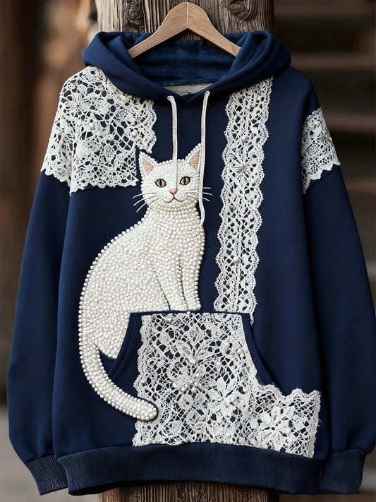 Unisex ζωική τέχνη εκτύπωση Casual Vintage Hoodie Hoodie