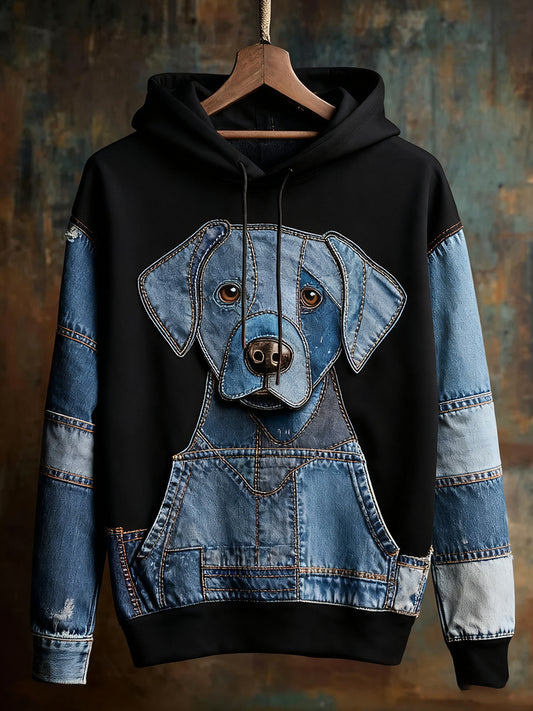 Unisex ζωική τέχνη εκτύπωση Casual Vintage Hoodie Hoodie