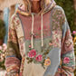 Γυναικείο Vintage Floral Εκτύπωση άνεση κουκουλοφόρο