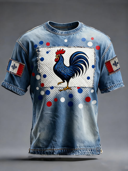 Ανδρική γαλλική σημαία Ricard Casual T-Shirt