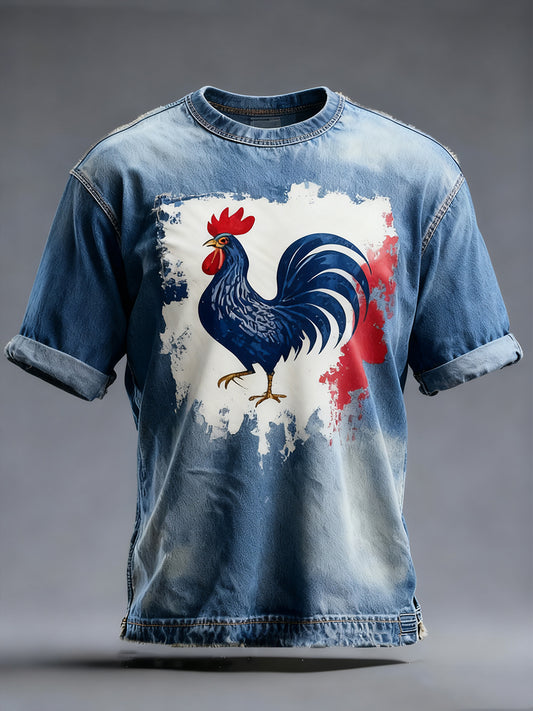 Ανδρική γαλλική σημαία Ricard Casual T-Shirt