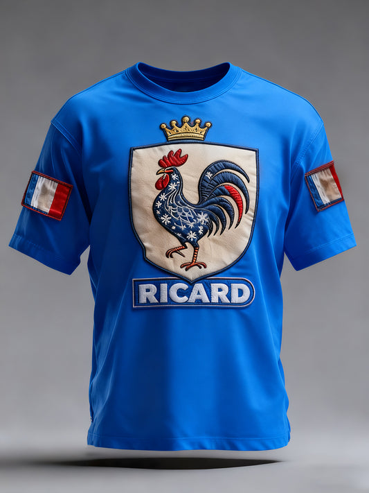 Ανδρικά Vintage γαλλική σημαία Ricard θλιβερή απώλεια μπλούζα