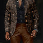 Ανδρικά Retro Τέχνη Εκτύπωση Casual Blazer εκτύπωσης