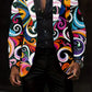 Ανδρικά Retro Τέχνη Εκτύπωση Casual Blazer εκτύπωσης