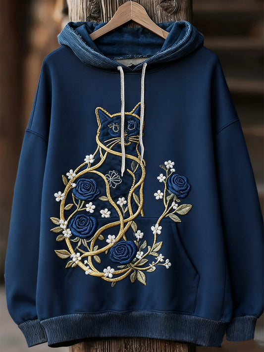Unisex ζωική τέχνη εκτύπωση Casual Vintage Hoodie Hoodie
