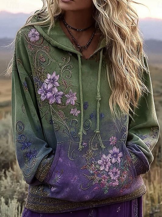Γυναικείο Vintage Bohemian Patchwork λουλούδια περίπτωση κουκούλας