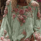 Γυναικείο Vintage Floral εκτύπωση Casual χαλαρή κορυφαίο
